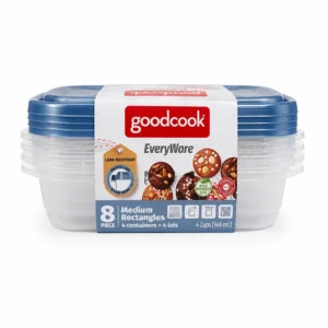 4pc Good Cook Rectangle 4 Cup Storage