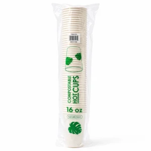 50ct 16oz Hot Beverage Cups - Compostable