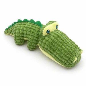 Alligator Plush With Squeaker Pet Toy