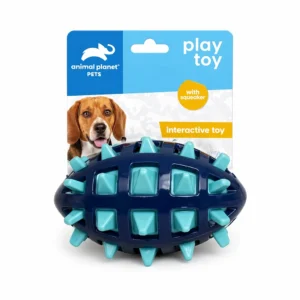 Animal Planet Spikey Football Dog Toy W/Squeaker - Assorted