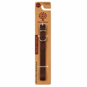 Collar Italian Leather Brown Med. 11.5 x 14.5