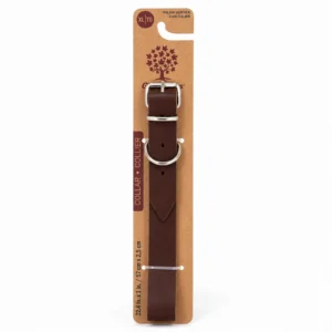 Collar Italian Leather Brown XL 17 X 20.5