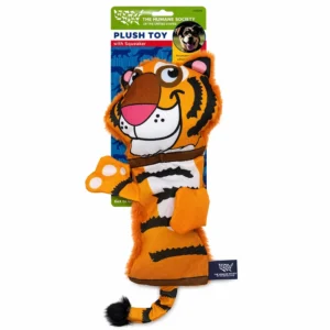 Humane Society Plush Wild Tiger/Hipo/Gazelle/Jabali Toy with Squeaker