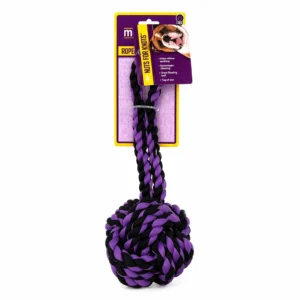 Multipet Rope Ball with Tug Dog Toy