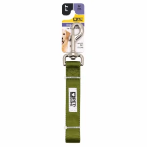 Pet Zone Solid Leash Large 6" Green