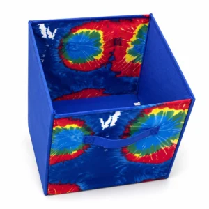 Tie Dye Storage Cube - Blue