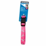 Vibrant Life Medium Reflective Bones Collar Pink