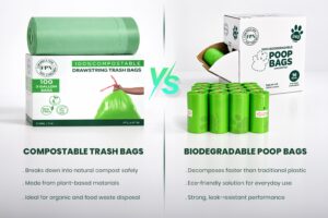 Compostable vs. biodegradable poop bags