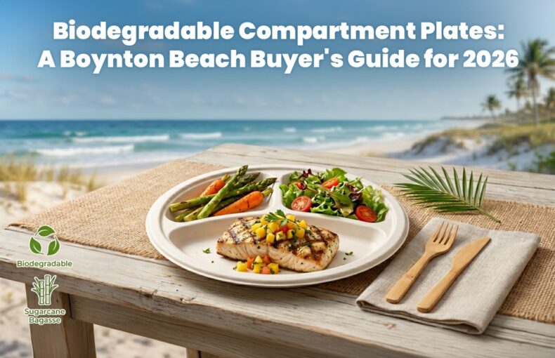 Biodegradable Compartment Plates