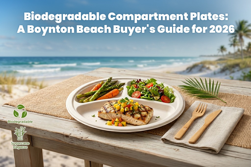 Biodegradable Compartment Plates