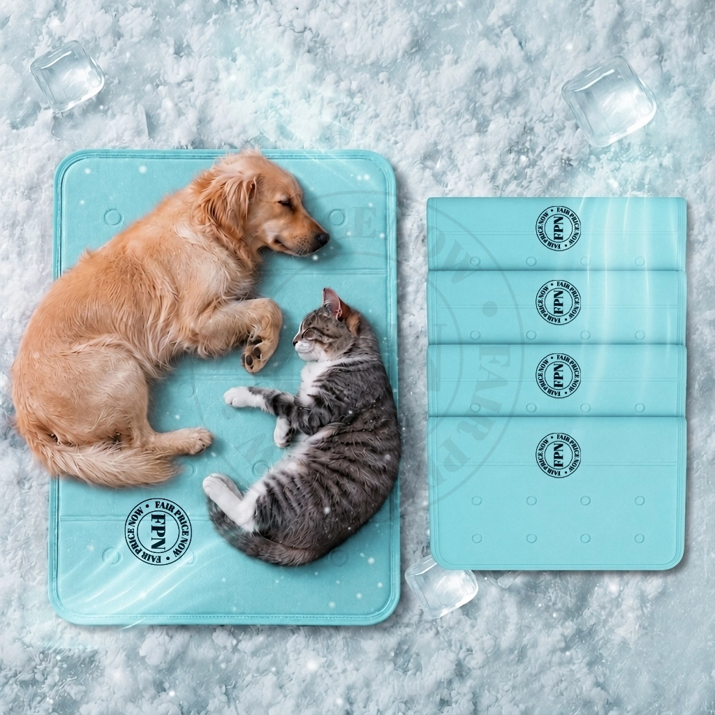 Blue Pet Cooling Mat Images- Small Hero