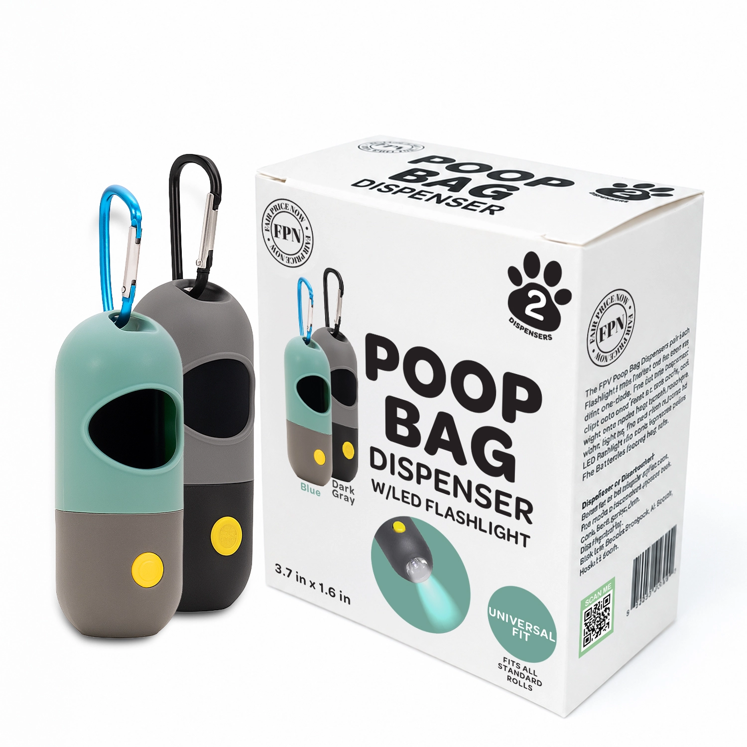 Green Poop Bag Dispenser