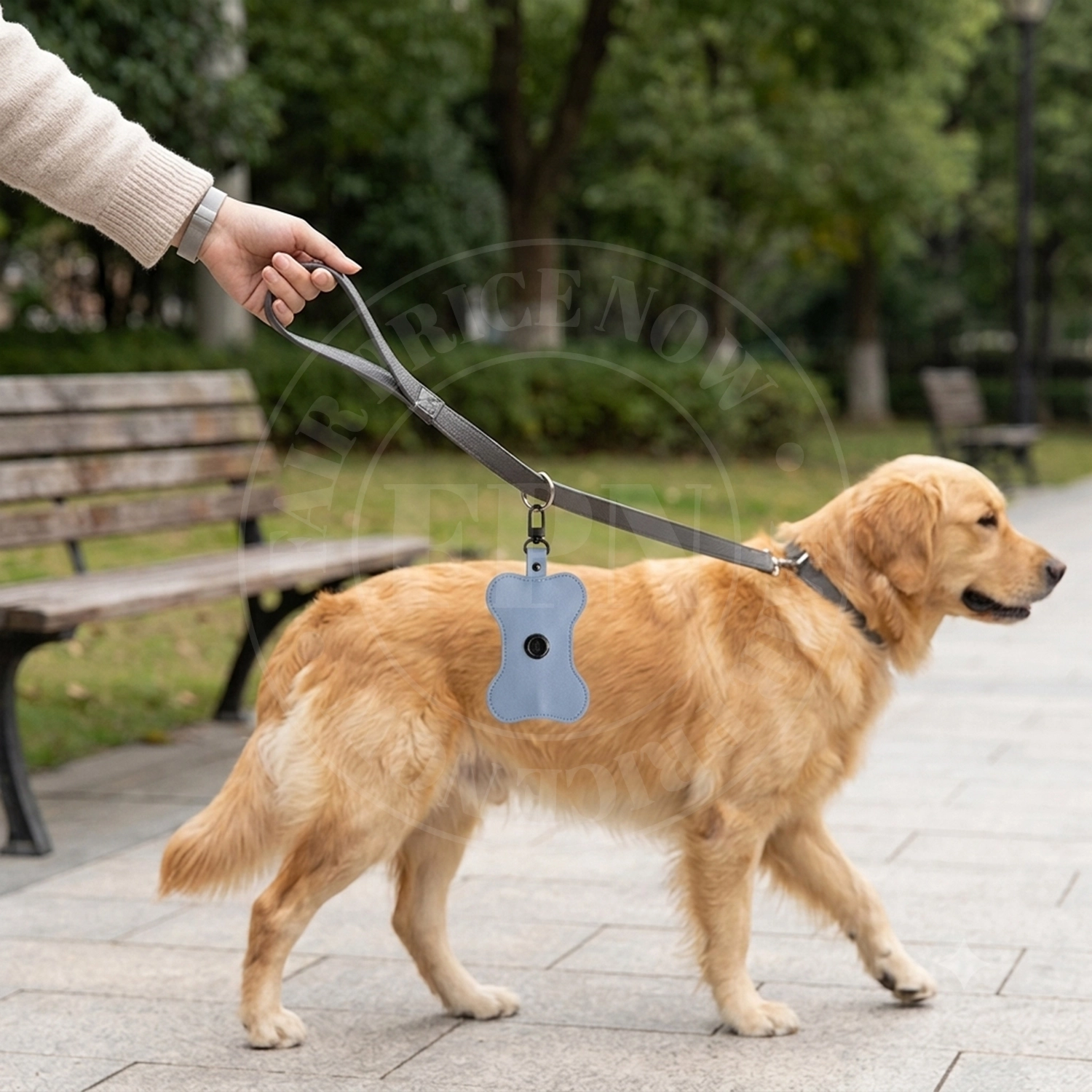 Poop Bag Dispenser With Zipper-blue-Lifestyle-03